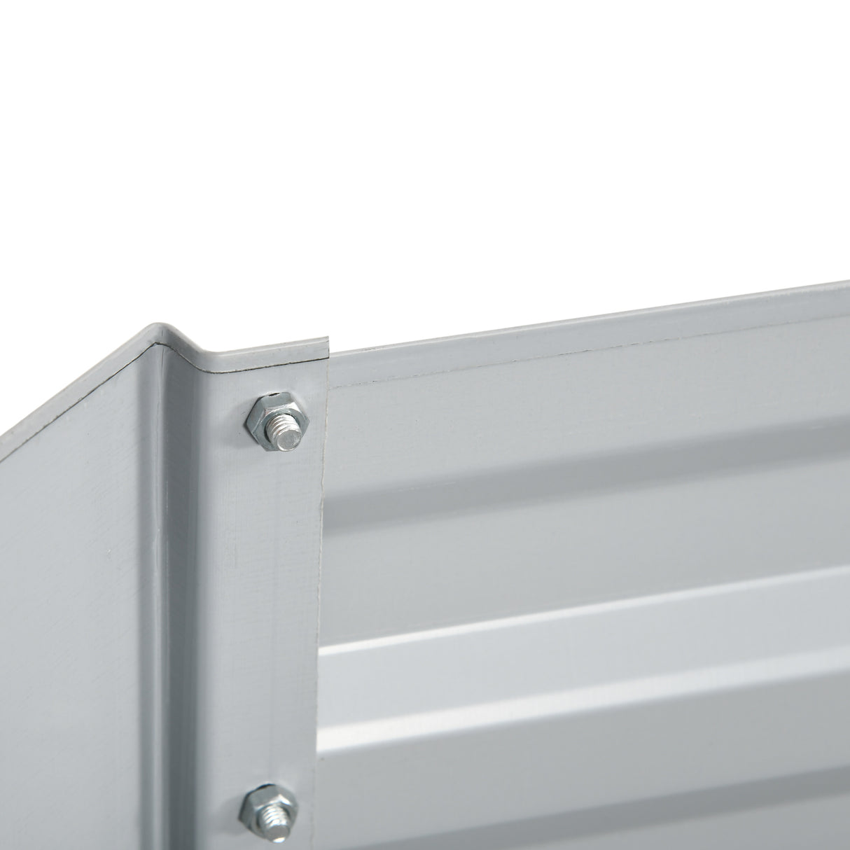 Galvanised Steel Outdoor Garden Planter Box 180cm Wide in Set Of 2 - Velmora