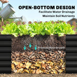Galvanised Steel Outdoor Garden Planter Box 180cm Wide - Velmora