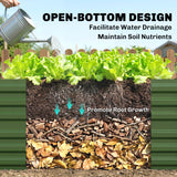 Galvanised Steel Outdoor Garden Planter Box 180cm Wide - Velmora