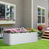 Galvanised Steel Outdoor Garden Planter Box 180cm Wide - Velmora