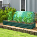 Galvanised Steel Outdoor Garden Planter Box 240cm Wide - Velmora