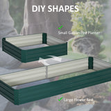 Galvanised Steel Outdoor Garden Planter Box 241cm Wide - Velmora