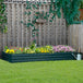 Galvanised Steel Outdoor Garden Planter Box 241cm Wide - Velmora