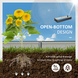 Galvanised Steel Outdoor Garden Planter Box 241cm Wide - Velmora