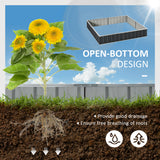 Galvanised Steel Outdoor Garden Planter Box 258cm Wide - Velmora