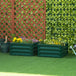 Galvanised Steel Outdoor Garden Planter Box 60cm Wide in Set Of 2 - Velmora