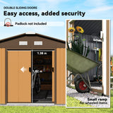 Galvanised Steel Outdoor Garden Shed 13ft x 11ft - Velmora