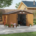 Galvanised Steel Outdoor Garden Shed 13ft x 11ft - Velmora