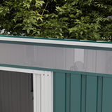 Galvanised Steel Outdoor Garden Shed 6.5ft x 4ft - Velmora