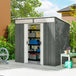 Galvanised Steel Outdoor Garden Shed 6.5ft x 4ft - Velmora