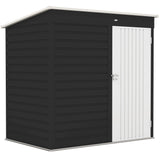 Galvanised Steel Outdoor Garden Shed 6.5ft x 4ft - Velmora