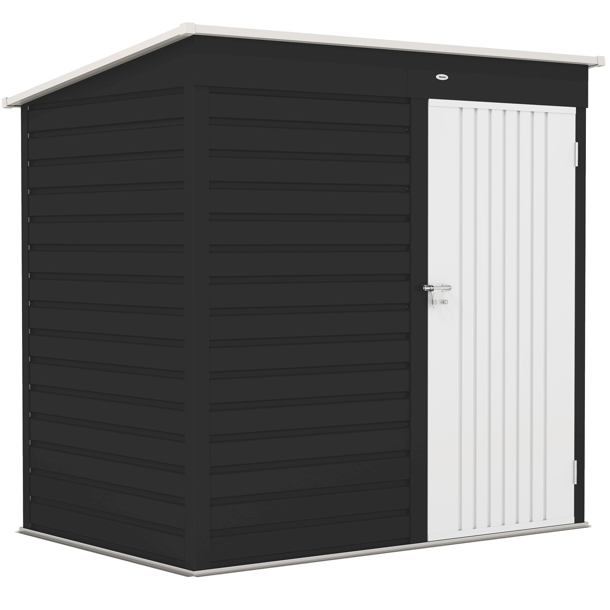 Galvanised Steel Outdoor Garden Shed 6.5ft x 4ft - Velmora