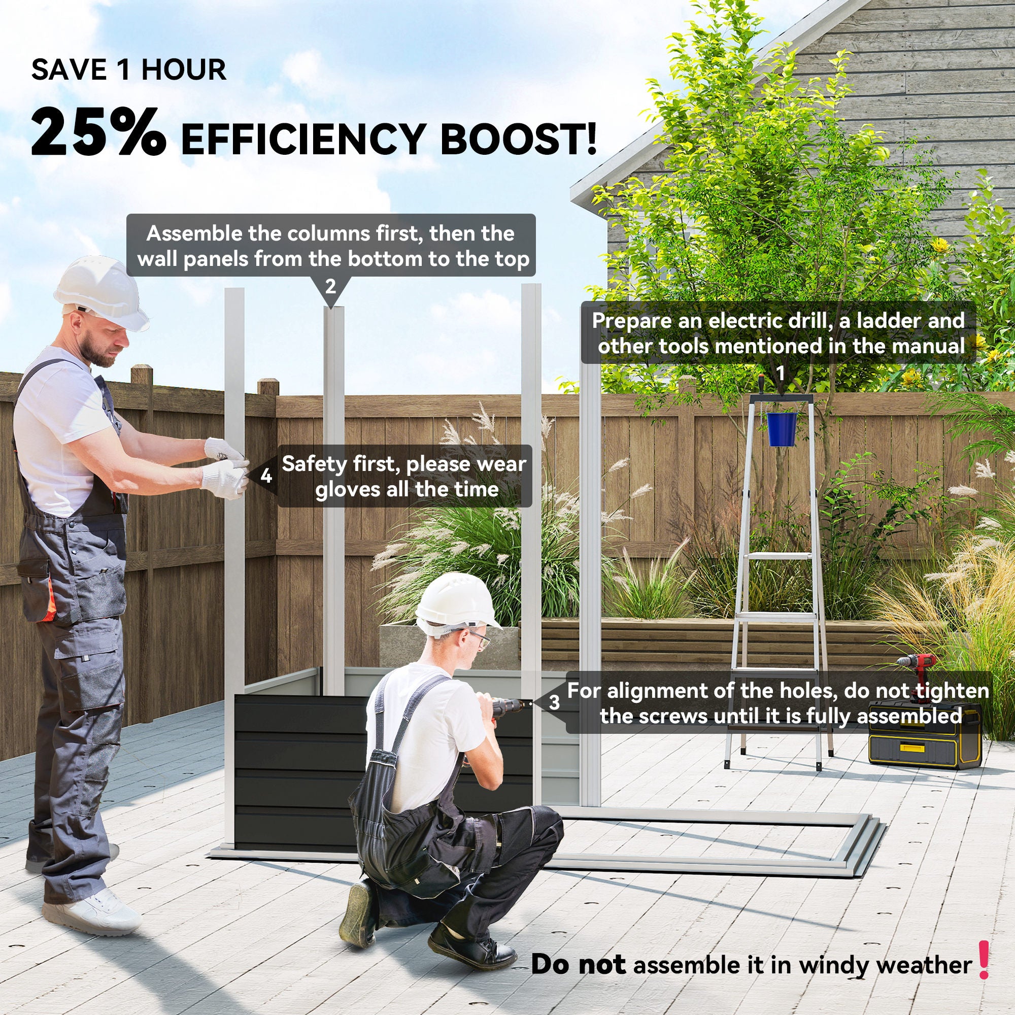 Galvanised Steel Outdoor Garden Shed 6.5ft x 4ft - Velmora