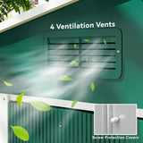 Galvanised Steel Outdoor Garden Shed 7.7ft x 5.7ft - Velmora