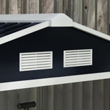 Galvanised Steel Outdoor Garden Shed 7ft x 4ft - Velmora