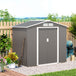 Galvanised Steel Outdoor Garden Shed 7ft x 4ft - Velmora