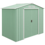 Galvanised Steel Outdoor Garden Shed 7ft x 4ft - Velmora