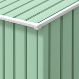 Galvanised Steel Outdoor Garden Shed 7ft x 4ft - Velmora