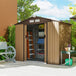 Galvanised Steel Outdoor Garden Shed 7ft x 4ft - Velmora