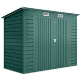 Galvanised Steel Outdoor Garden Shed 8.2ft x 4ft - Velmora