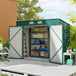 Galvanised Steel Outdoor Garden Shed 8.2ft x 4ft - Velmora