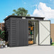 Galvanised Steel Outdoor Garden Shed 8.2ft x 4ft - Velmora
