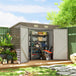 Galvanised Steel Outdoor Garden Shed 8.2ft x 4ft - Velmora