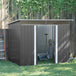 Galvanised Steel Outdoor Garden Shed 8.9ft x 6.5ft - Velmora