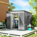 Galvanised Steel Outdoor Garden Shed 8.9ft x 6.5ft - Velmora