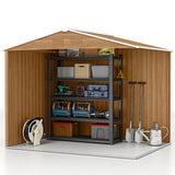 Galvanised Steel Outdoor Garden Shed 8ft x 6ft - Velmora