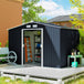 Galvanised Steel Outdoor Garden Shed 9ft x 6ft - Velmora