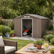 Galvanised Steel Outdoor Garden Shed 9ft x 6ft - Velmora