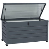 Galvanised Steel Outdoor garden Storage Box 311Ltr - Velmora