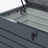 Galvanised Steel Outdoor garden Storage Box 311Ltr - Velmora