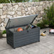 Galvanised Steel Outdoor garden Storage Box 311Ltr - Velmora