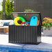 Galvanised Steel Outdoor Garden Storage Box 400Ltr - Velmora