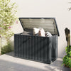 Galvanised Steel Outdoor Garden Storage Box 400Ltr - Velmora