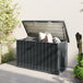 Galvanised Steel Outdoor Garden Storage Box 400Ltr - Velmora