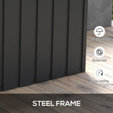 Galvanised Steel Outdoor Garden Storage Box 450Ltr - Velmora
