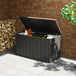 Galvanised Steel Outdoor Garden Storage Box 450Ltr - Velmora