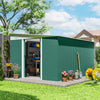 Galvanised Steel Outdoor Garden Storage Shed 11.3ft x 9.2ft - Velmora