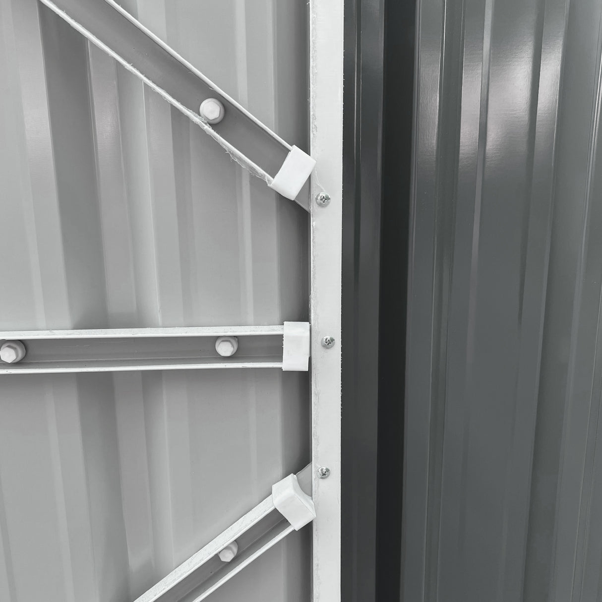 Galvanised Steel Outdoor Garden Storage Shed 14ft x 8ft - Velmora
