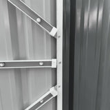 Galvanised Steel Outdoor Garden Storage Shed 14ft x 8ft - Velmora