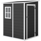 Galvanised Steel Outdoor Garden Storage Shed 4ft x 5ft - Velmora