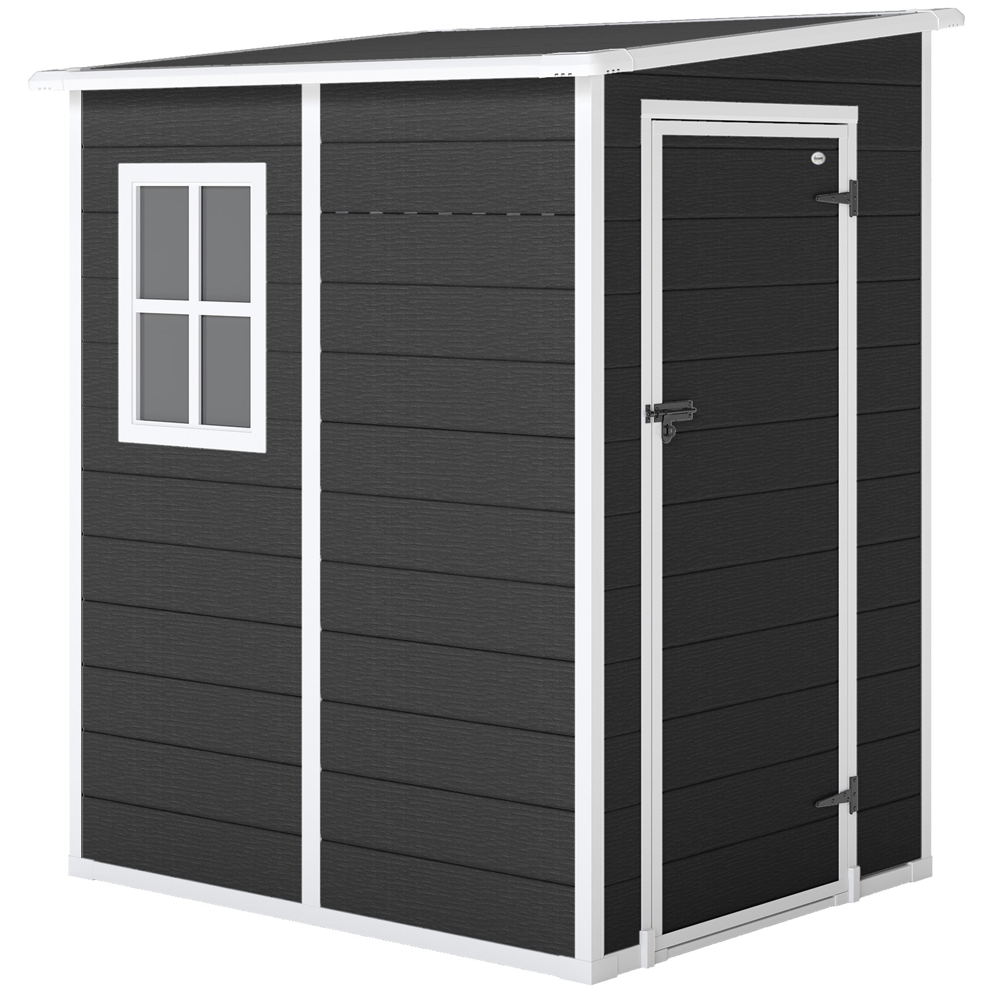 Galvanised Steel Outdoor Garden Storage Shed 4ft x 5ft - Velmora