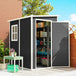 Galvanised Steel Outdoor Garden Storage Shed 4ft x 5ft - Velmora