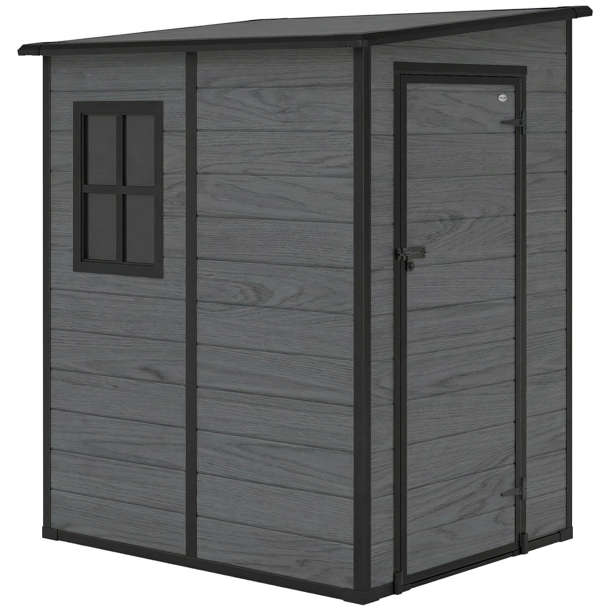 Galvanised Steel Outdoor Garden Storage Shed 4ft x 5ft - Velmora
