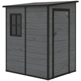 Galvanised Steel Outdoor Garden Storage Shed 4ft x 5ft - Velmora