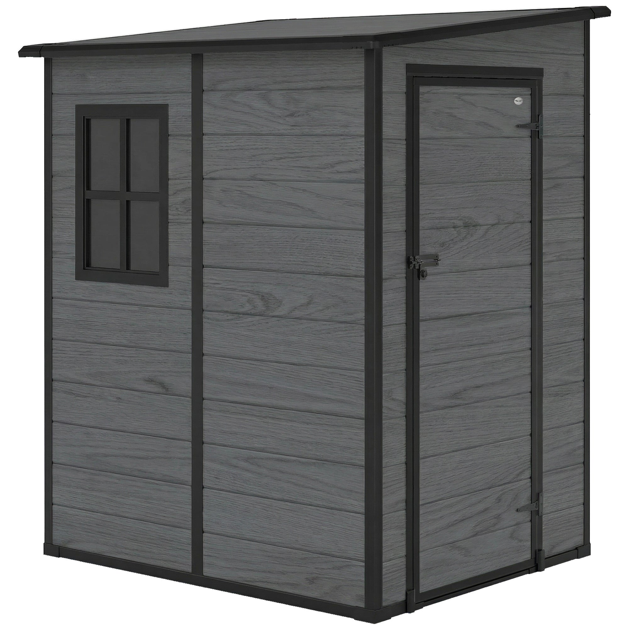 Galvanised Steel Outdoor Garden Storage Shed 4ft x 5ft - Velmora