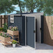 Galvanised Steel Outdoor Garden Storage Shed 4ft x 6ft - Velmora